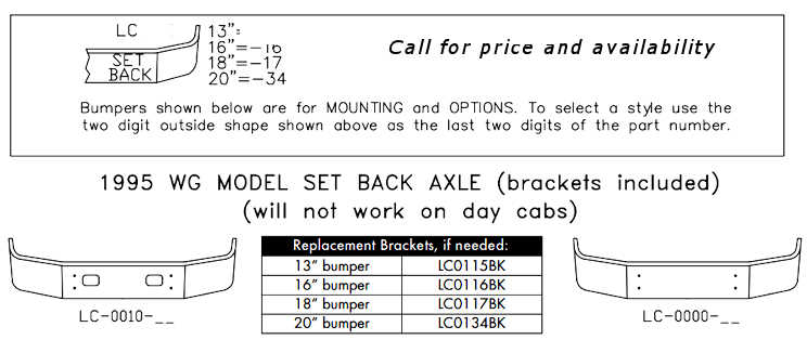 Volvo WG Bumper Style List