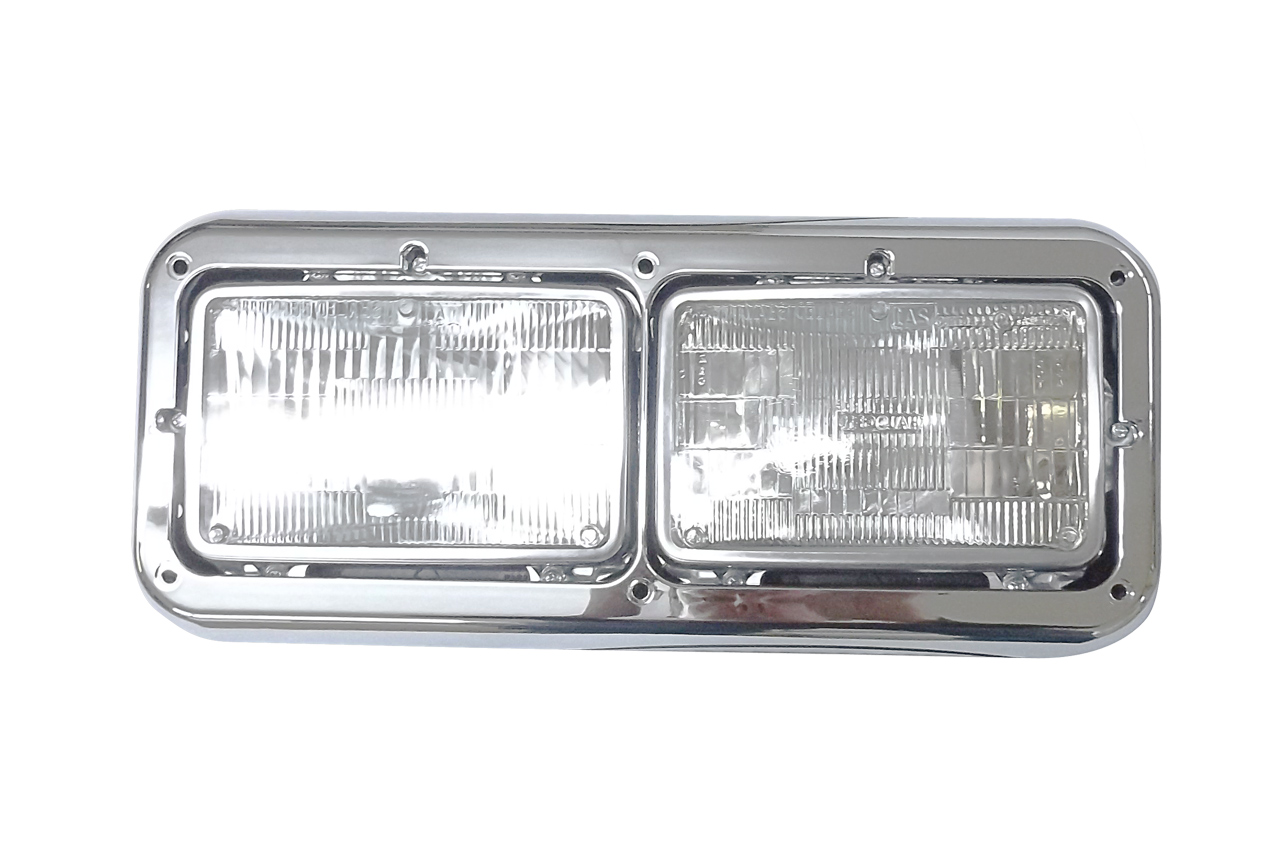 1984-2007 Kenworth T600 Dual Headlamp--RIGHT Includes Chrome Bezel AFTERMARKET