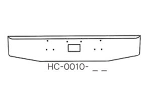 170-HC-0010-51 Aftermarket, Fits 1987 to 2006 Peterbilt 378 379 Bumper 20" Tall with square boxed end, tow holes