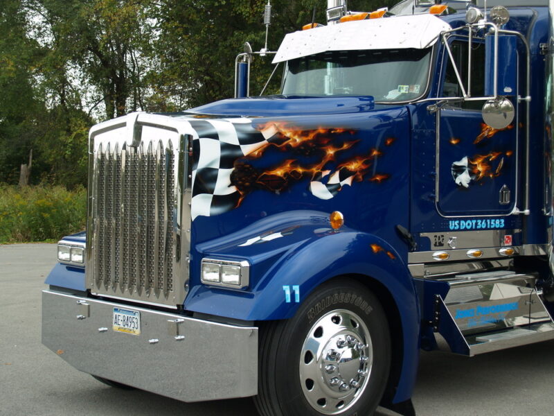 Kenworth W900L Aero Raptor Cowl Induction Truck-Rodz Custom