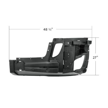 121-BFL-41791 Bumper Reinforcement With Fog Light & Wheel Aero Trim Holes For 2018-2024 Freightliner Cascadia - Driver